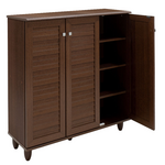 Παπουτσοθήκη-Ντουλάπι Santo Pakoworld 16  Ζεύγων Χρώμα Καρυδί 89,5x34,5x91,5εκ