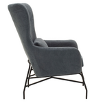 Πολυθρόνα - Μπερζέρα Rimbo Pakoworld με Ύφασμα Γκρι 66x81x102εκ