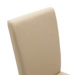 Καρέκλα Ditta Pakoworld pu Εκρού- Πόδι Μασίφ Ξύλο Sonoma