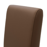 Καρέκλα Ditta Pakoworld pu Ανοικτό Καφέ-Πόδι Μασίφ Ξύλο Καρυδί