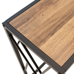 Κονσόλα ivy Pakoworld Χρώμα Καρυδί-Μαύρο 120x35x75εκ