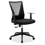 Καρέκλα Γραφείου Διευθυντή Ghost Pakoworld με Ύφασμα Mesh Χρώμα Μαύρο