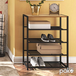 Παπουτσοθήκη Ramon Pakoworld 12 Ζευγών Φυσικό-Μαύρο 63x30x83εκ