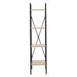 Βιβλιοθήκη Ramon Pakoworld Φυσικό-Μαύρο 34x32,5x148εκ
