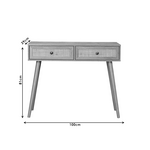 Κονσόλα Oslo Pakoworld Sonoma 100x29x81εκ