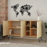 Μπουφές Clara Pakoworld Χρώμα Light oak 142x35.5x83εκ