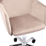 Καρέκλα Γραφείου Εργασίας Xever Pakoworld Βελούδο ροζ