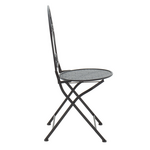 Τραπεζαρία Walen Pakoworld σετ 3τεμ Μέταλλο Μαύρο