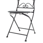 Τραπεζαρία Walen Pakoworld σετ 3τεμ Μέταλλο Μαύρο