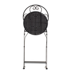 Τραπεζαρία Walen Pakoworld σετ 3τεμ Μέταλλο Μαύρο