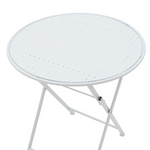 Τραπεζαρία Walen Pakoworld σετ 3τεμ Μέταλλο Λευκό