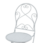 Τραπεζαρία Walen Pakoworld σετ 3τεμ Μέταλλο Λευκό