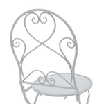 Τραπεζαρία Walen Pakoworld σετ 3τεμ Μέταλλο Λευκό