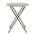 Τραπεζαρία Drill Pakoworld σετ 3τεμ Μέταλλο Χρώμα Χαλκού Antique