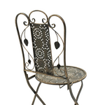 Τραπεζαρία Drill Pakoworld σετ 3τεμ Μέταλλο Χρώμα Χαλκού Antique