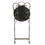 Τραπεζαρία Drill Pakoworld σετ 3τεμ Μέταλλο Χρώμα Χαλκού Antique