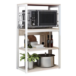 Ραφιέρα Επιδαπέδια Wille Pakoworld Μέταλλο Λευκό-Φυσικό 50x35x99.5εκ