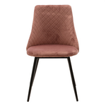 Καρέκλα Giselle Pakoworld Βελούδο Σάπιο Μήλο-Μαύρο Πόδι