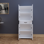 Ντουλάπα-Στήλη Milou Pakoworld Λευκό 59x34.5x140εκ