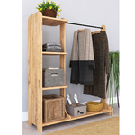 Έπιπλο Εισόδου Renesme Pakoworld Ανοιχτό Καρυδί 106x35x128εκ