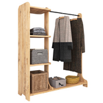 Έπιπλο Εισόδου Renesme Pakoworld Ανοιχτό Καρυδί 106x35x128εκ