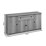 Μπουφές Libby Pakoworld Φυσικό 160x39.5x83εκ