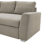 Γωνιακός Καναπές-Κρεβάτι Δεξιά Γωνία Belle Pakoworld Μπεζ 236x164x88εκ