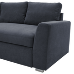 Γωνιακός Καναπές-Κρεβάτι Δεξιά Γωνία Belle Pakoworld Ανθρακί 236x164x88εκ