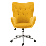Καρέκλα Γραφείου Διευθυντή Kido Pakoworld Βελούδο Κίτρινο