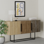 Μπουφές Estella Pakoworld Φυσικό-Καρυδί 150x42x79.5εκ
