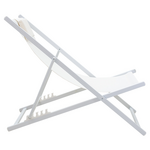 Σεζλόνγκ Επαγγελματική Corte Pakoworld Αλουμίνιο Λευκό-Textilene Μπεζ