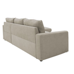 Γωνιακός Καναπές-Κρεβάτι Αριστερή Γωνία Belle Pakoworld Μπεζ 236x164x88εκ