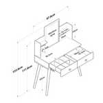 Τουαλέτα Κρεβατοκάμαρας Rainy Pakoworld Λευκό 90x38.2x111.8εκ