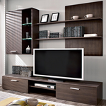 Σύνθετο Σαλονιού Salome Pakoworld led Wenge 200x41x190εκ