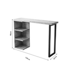 Τραπέζι Μπαρ Collins Pakoworld Φυσικό Ξύλο Πεύκου 35mm Φυσικό-Μαύρο 139x29x90εκ