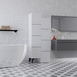 Ντουλάπι-Στήλη Romane Pakoworld Λευκό 62.2x37.4x155.4εκ