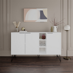Μπουφές Clara Pakoworld Λευκό 142x35.5x83εκ