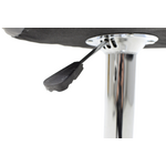 Σκαμπό Μπαρ Coozy Pakoworld pu σε Μαύρο Χρώμα Σκελετός Χρωμίου