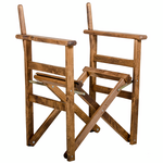 Σκελετός Πολυθρόνας Σκηνοθέτη Retto Pakoworld Μασίφ Ξύλο Οξιάς Καρυδί