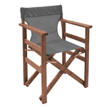 Tραπεζαρία Retto σετ 5τμχ Μασίφ Ξύλο Οξιάς Καρυδί-Ανθρακί 120x75x71εκ