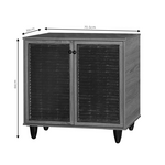 Παπουτσοθήκη-Ντουλάπι Ronan Pakoworld Χρώμα Wenge 70.5x35x66εκ