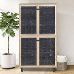 Παπουτσοθήκη-Ντουλάπι Ronan Pakoworld Χρώμα Φυσικό 70.5x35x122εκ