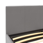 Κρεβάτι Norse Pakoworld Διπλό pu Γκρι ματ με Αποθηκευτικό Χώρο 160x200εκ