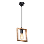 Φωτιστικό Οροφής Μονόφωτο Isolate Pakoworld ε27 Καρυδί 18.5x3x66εκ