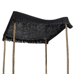 Δίχτυ Σκίασης Roof Pakoworld Μακραμέ Μαύρο 4x4m