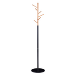 Καλόγερος Ρούχων Marianna Pakoworld Μέταλλο Μαύρο-Φυσικό Φ37x169εκ