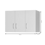 Πατάρι Ντουλάπας Zelia Pakoworld Τρίφυλλο Wenge eo 90x42x60εκ
