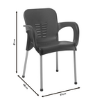 Πολυθρόνα Feast Pakoworld pp Cappucino-Αλουμίνιο Γκρι