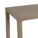 Τραπέζι Explore Pakoworld με uv Protection pp Cappucino 90x90x73.5εκ