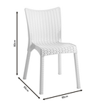 Καρέκλα Confident Pakoworld pp Σκούρο Καφέ